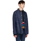 Levis Made and Crafted Navy Poggy Sack Coat