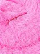 Jacquemus - Logo-Embroidered Brushed-Knit Balaclava - Pink