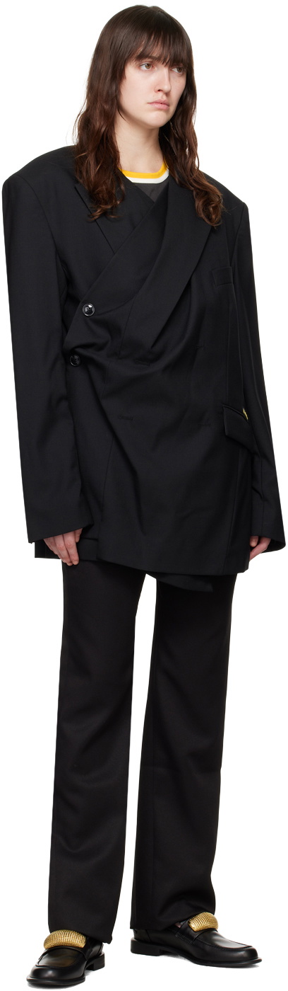 Martine Rose Black Bumster Trousers