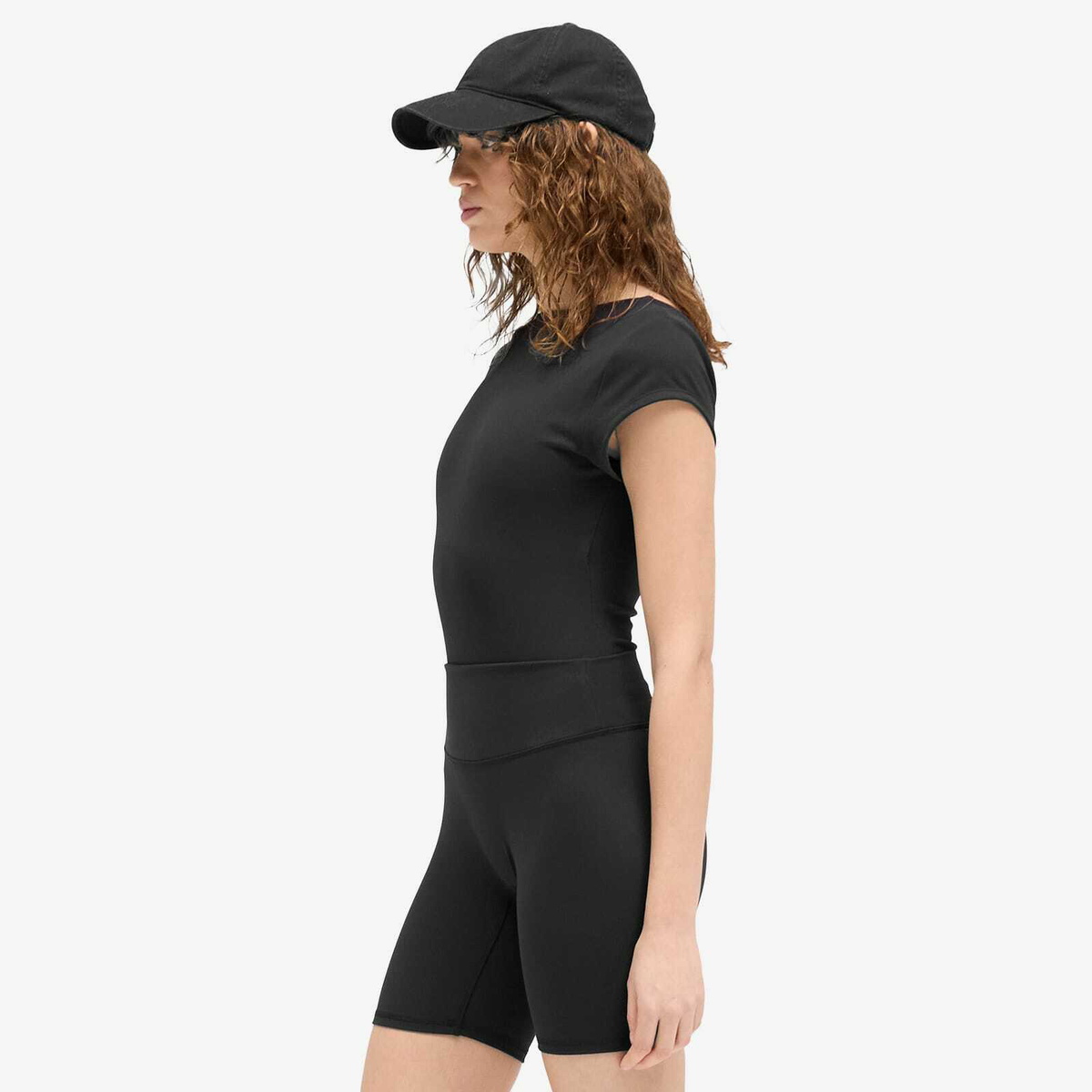 Represent Women's Cap Sleeve Bodysuit in Jet Black