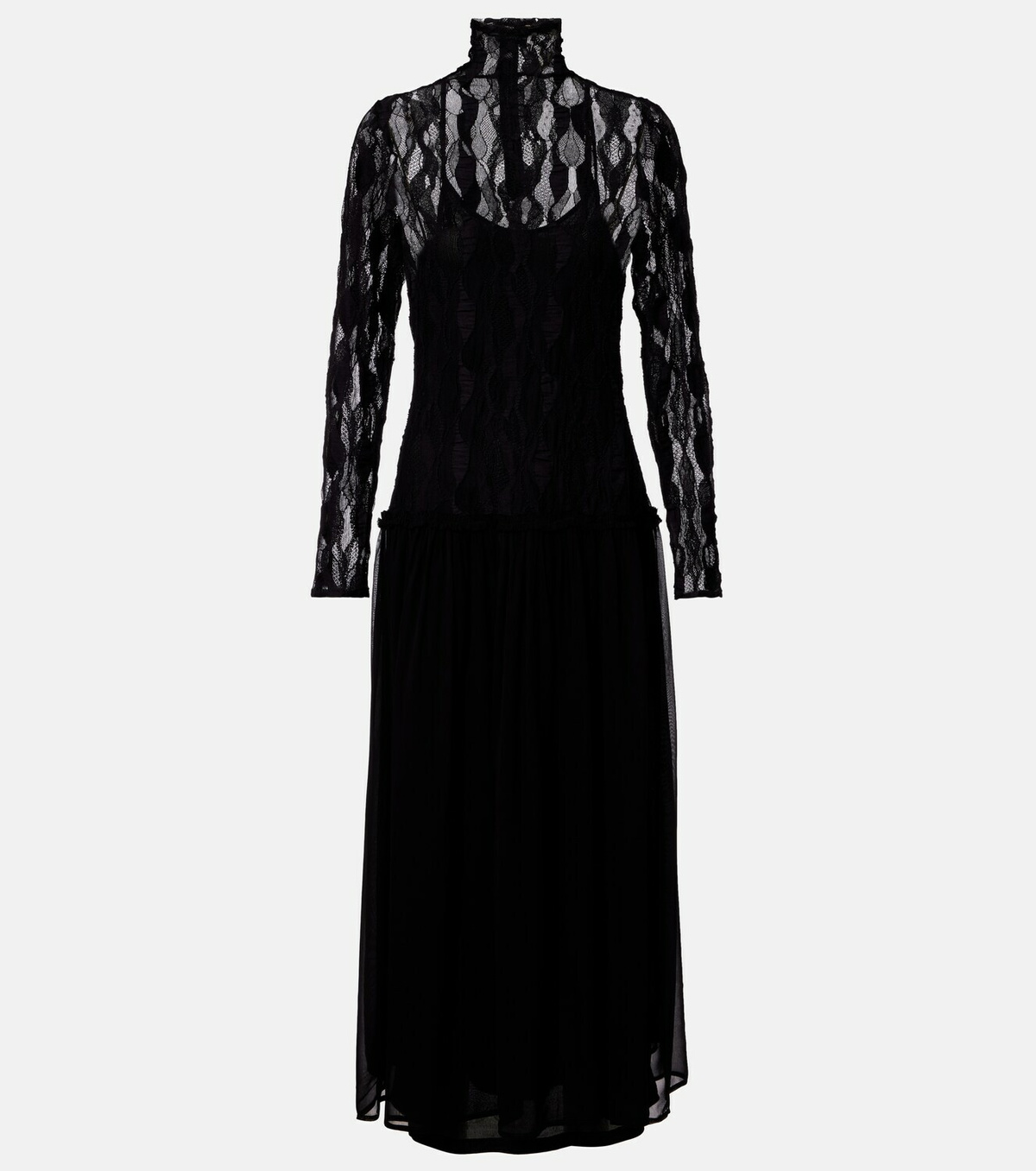 Ulla Johnson Sybil lace and chiffon maxi dress