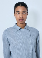 Pleats Please Issey Miyake Structured Pleat Long Sleeve Shirt