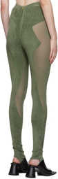 Dion Lee Green Chenille Leggings