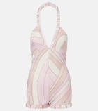 Pucci Iride satin jersey romper