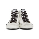 Golden Goose White and Black Francy Sneakers