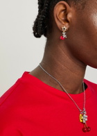 Marc Jacobs Trinket Charm Plated Brass Drop Earrings - Silver - One Size