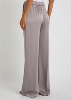 Herno Wide-leg Crepe de Chine Trousers Light Pink