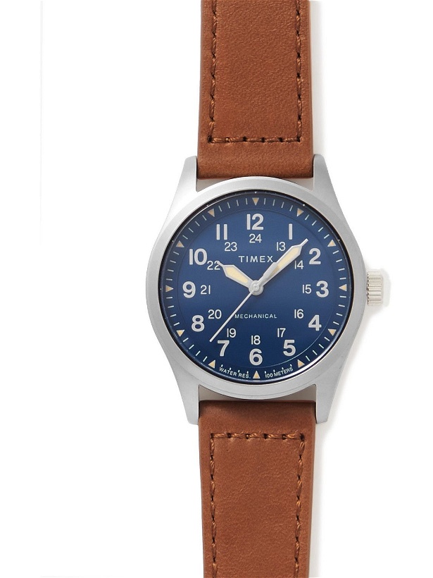 Photo: Timex - Expedition North Field Post 38mm Hand-Wound Stainless Steel and Leather Watch