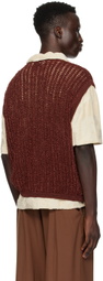Bonsai Burgundy Crewneck Vest