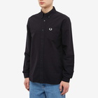 Fred Perry Men's Oxford Shirt in Black