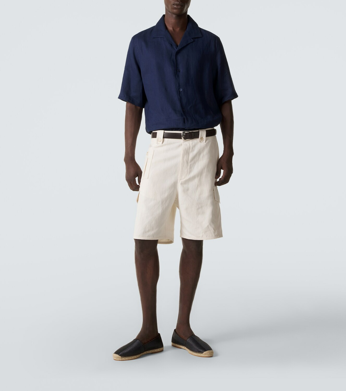 Brunello Cucinelli Suede-trimmed espadrilles
