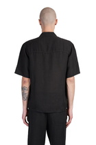 120% Lino Shirt In Black Linen