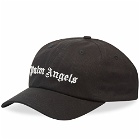 Palm Angels Men's Classic Logo Cap in Black/White