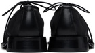Victoria Beckham Black Mesh Lace Up Derbys