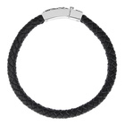 Alexander McQueen Black Amo Braided Bracelet