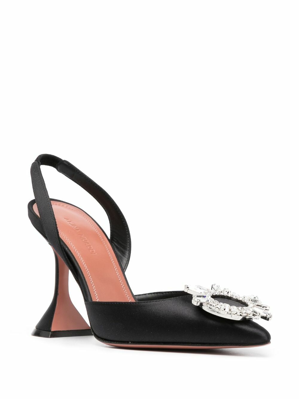 AMINA MUADDI - Begum Satin Slingback Pumps