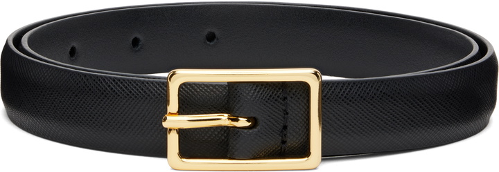 Photo: Anderson's Black Skinny Saffiano Calf Leather Belt