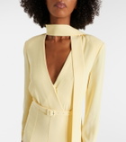 Roland Mouret Belted cady midi dress