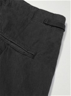 KAPITAL - Jumbo Wide-Leg Cotton-Blend Ripstop Cargo Trousers - Black