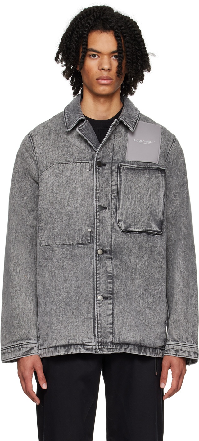 A-COLD-WALL* Gray Faded Denim Jacket A-Cold-Wall*