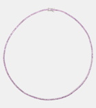 Roxanne First 14kt white gold necklace with lilac sapphires