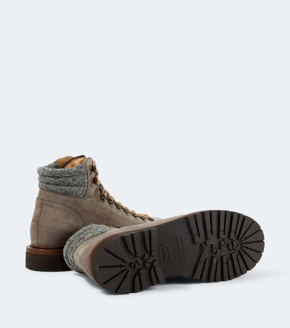 Brunello Cucinelli Suede lace-up boots