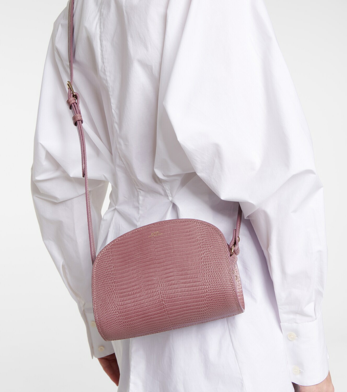 A.P.C. Demi-Lune Mini leather crossbody bag A.P.C.