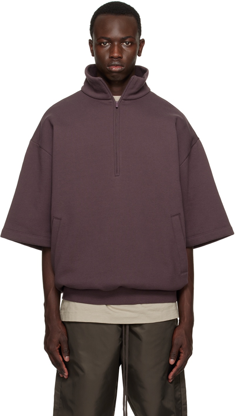 Photo: Essentials Purple Half-Zip Sweatshirt