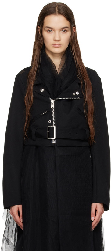 Photo: Comme des Garçons Black Black Belted Jacket