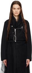 Comme des Garçons Black Black Belted Jacket