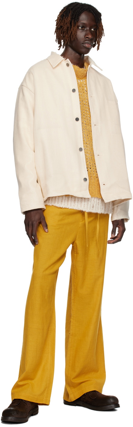 AIREI Beige Gauze Work Jacket