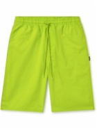 Neighborhood - Easy Straight-Leg Cotton-Twill Drawstring Shorts - Green