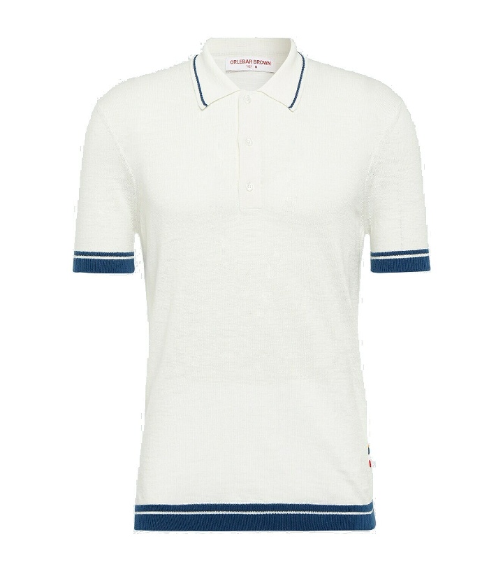 Photo: Orlebar Brown Maranon cotton and linen-blend polo shirt