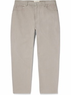 Folk - Tapered Cotton-Canvas Trousers - Neutrals
