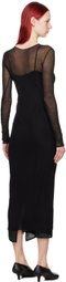 Gabriela Coll Garments SSENSE Exclusive Black No.212 Maxi Dress