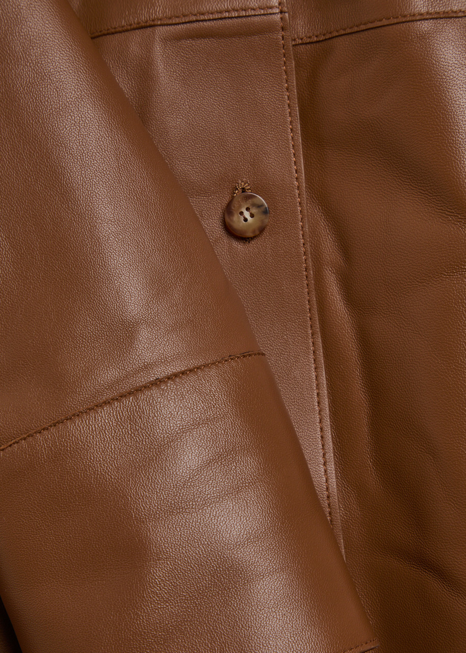 Joseph Penna Leather Jacket Rust