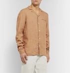 Caruso - Camp-Collar Linen Shirt - Neutrals