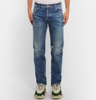 Balenciaga - Distressed Denim Jeans - Men - Indigo