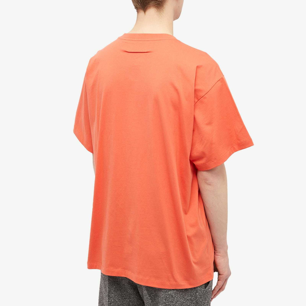 Maison Margiela Men's MM-Six T-Shirt in Burnt Orange Maison Margiela