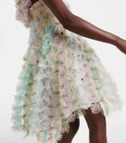 Susan Fang Floral off-shoulder midi dress