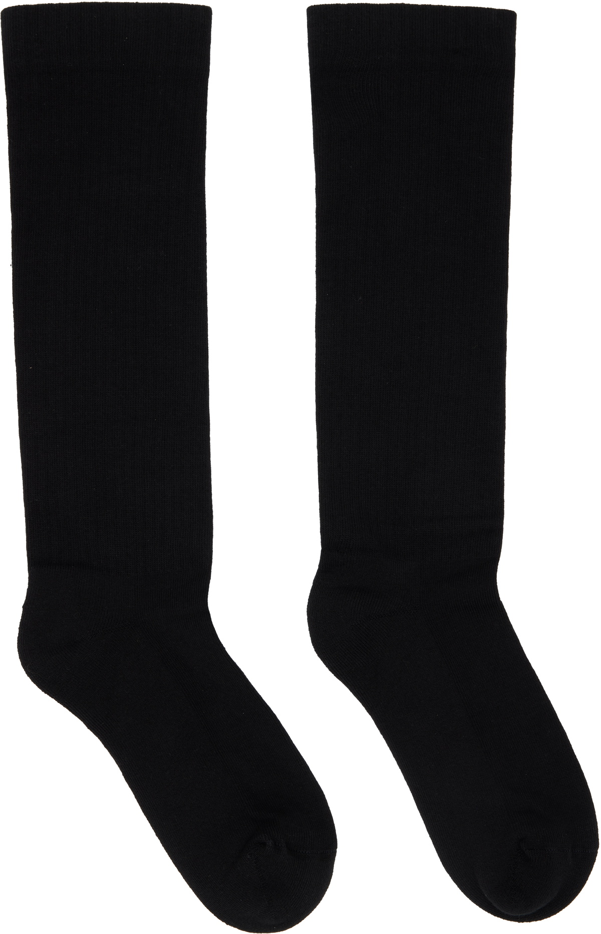 Rick Owens DRKSHDW Black Porterville Knee High Socks Rick Owens