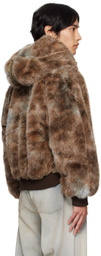 Andersson Bell Brown Vanessa Faux-Fur Jacket