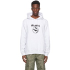 Stussy Grey Embroidered Flight Hoodie