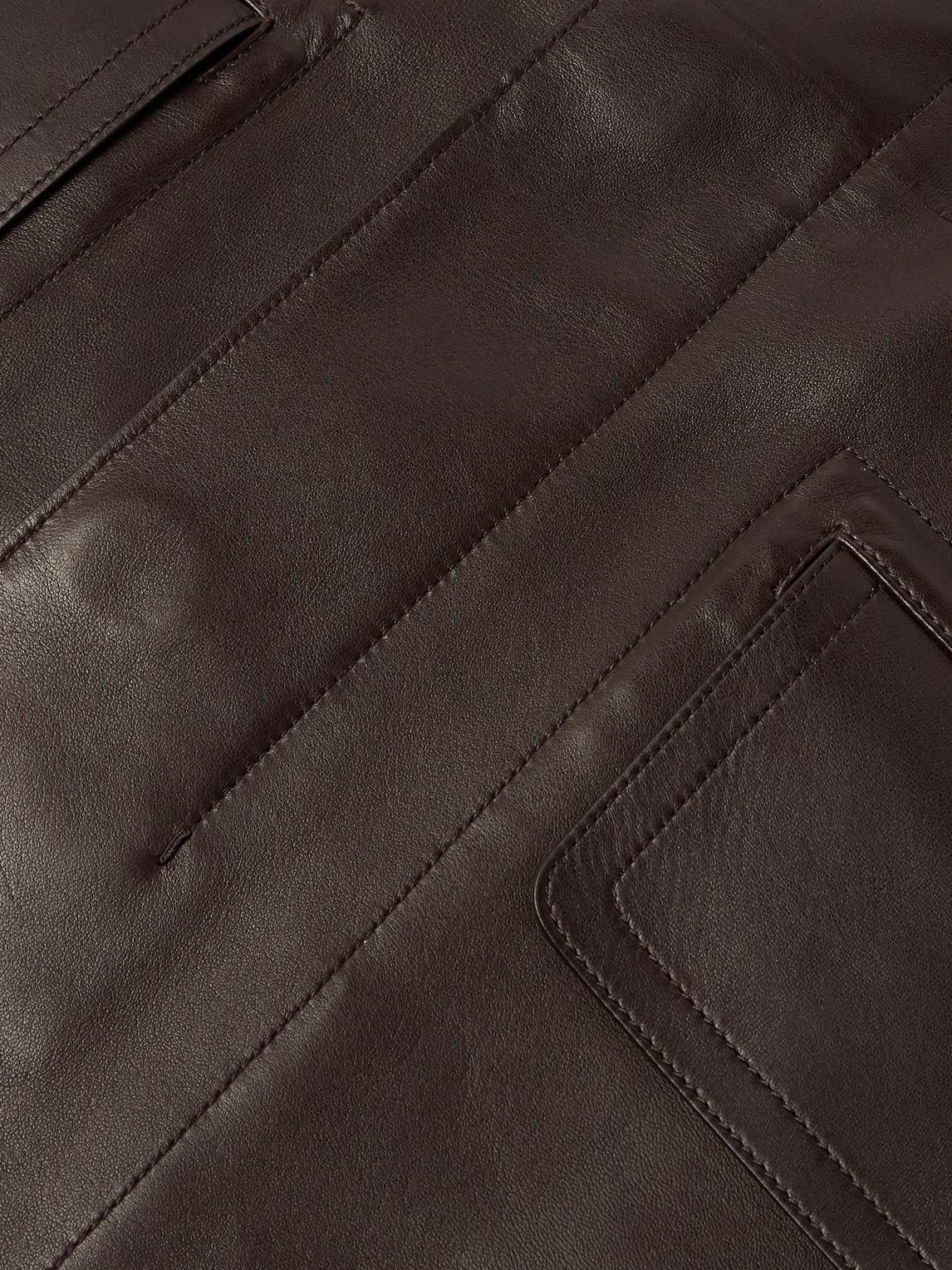 Dunhill - Leather Jacket - Brown
