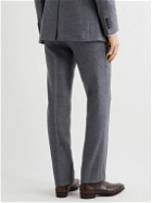 Kingsman - Conrad Slim-Fit Checked Wool Suit Trousers - Blue