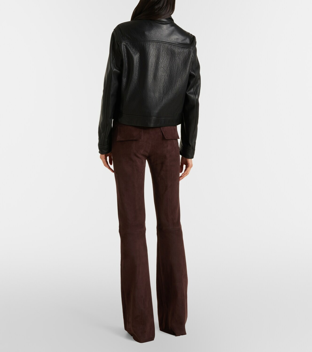 Stouls Pawlonia suede flared pants