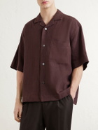 Margaret Howell - Camp-Collar Linen Shirt - Brown