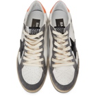 Golden Goose White and Grey Ball Star Sneakers