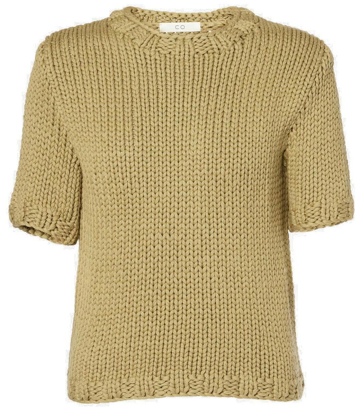 Photo: CO Ribbed-knit cotton-blend top