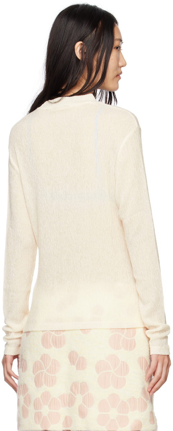MINJUKIM Yellow Bari Flower Long Sleeve T-Shirt